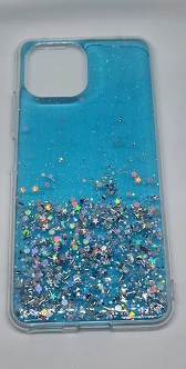 Mbështjellës silikoni me glitter ONASI 18455 për Xiaomi Redmi 12C, blu