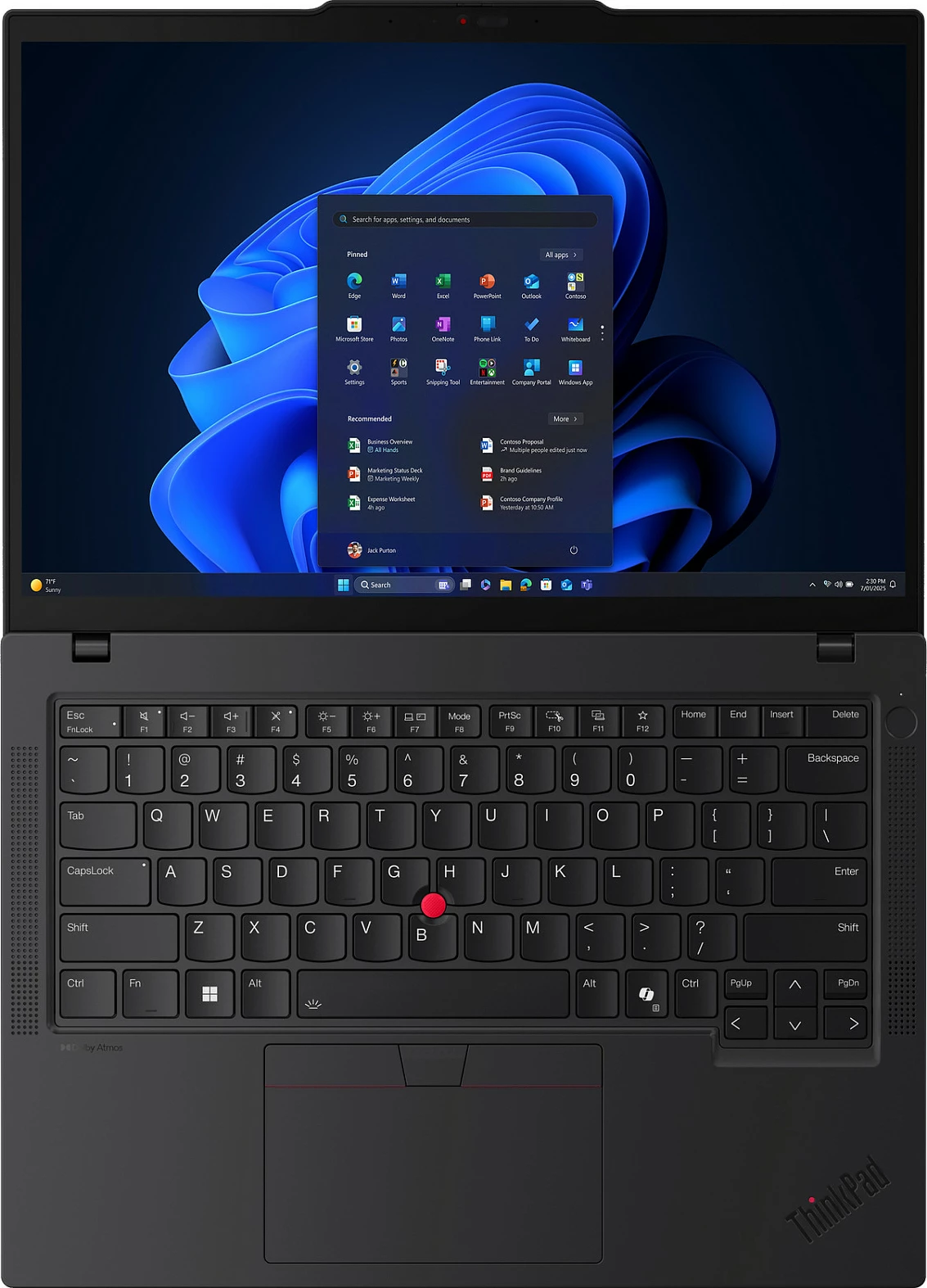 Laptop Lenovo ThinkPad T14 G6 21QG, Core Ultra 5 228V, 32GB RAM Memorje, 1TB SSD, 14" 1920x1200, Windows 11 Pro, i zi
