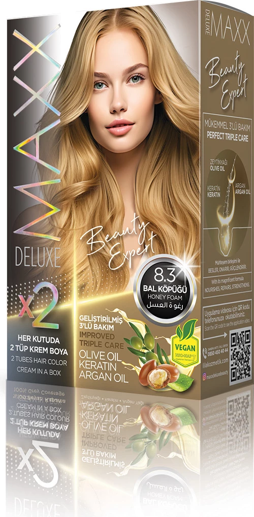 Ngjyrë për flokë SET B-EXPERT 8.3 Honey Foam, 2 x 50 ml