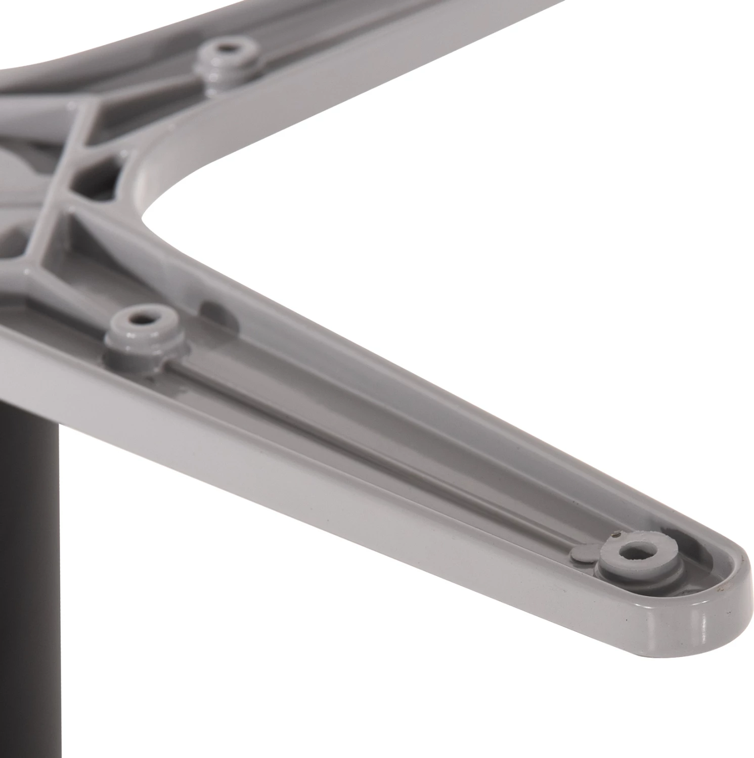 Bazë tavoline alumini, FH476.20, rrumbullake, ngjyrë gri, 48x48cm, kryq Φ45Χ73Hcm