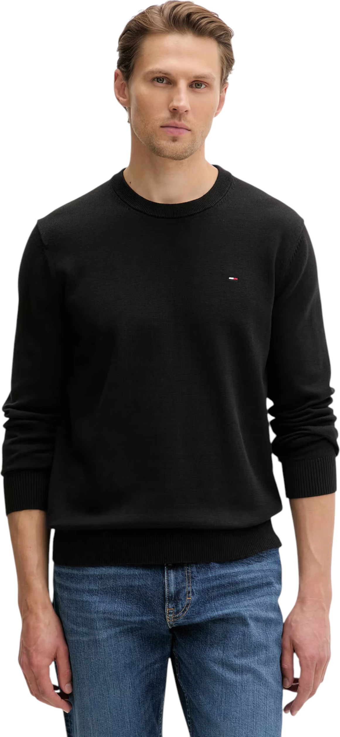 Xhemper për meshkuj Tommy Hilfiger Jeans DM0DM22853, i zi