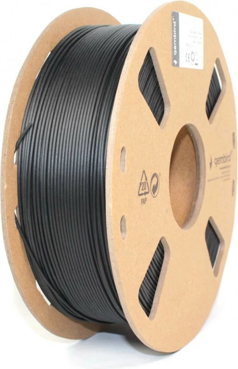 Filament për printer 3D Gembird PLA, 1.75 mm, 1 kg, Zi