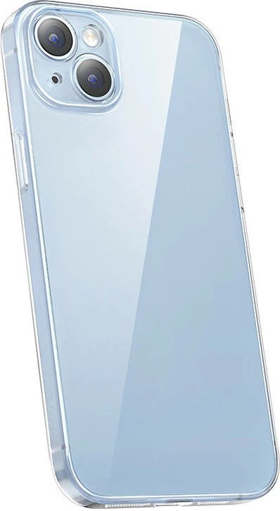 Mbështjellës Baseus Crystal Series për iPhone 14 Plus me xham të temperuar, Transparent