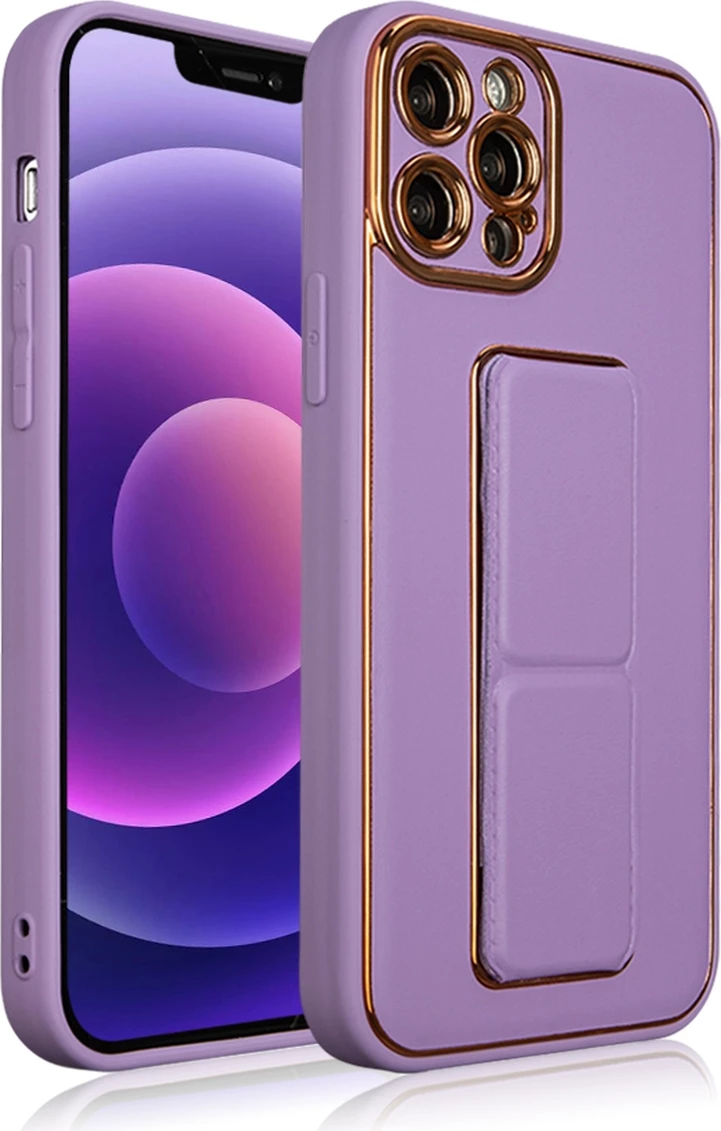 Mbështjellës Hurtel për iPhone 12 Pro me mbajtës, vjollcë