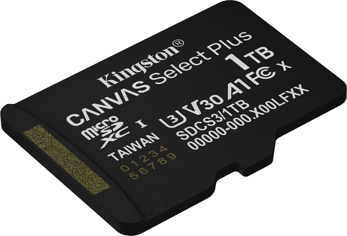 Kartë memorie Kingston Canvas Select Plus Gen3, 1TB, microSDXC, e zezë