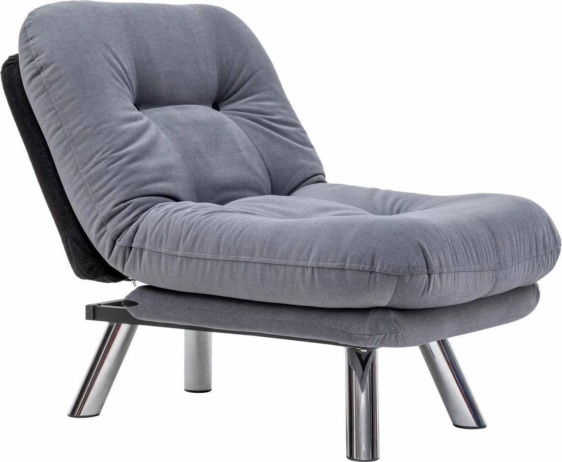 Krevat-karrige një vendëshe, Atelier del Sofa, Misa Small Solo, ngjyrë gri
