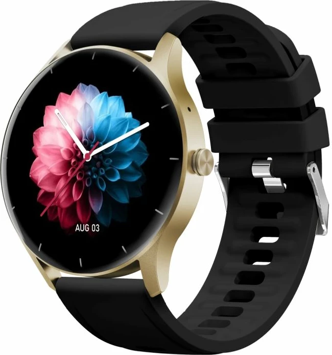 Smartwatch Gravity për femra, gold-black