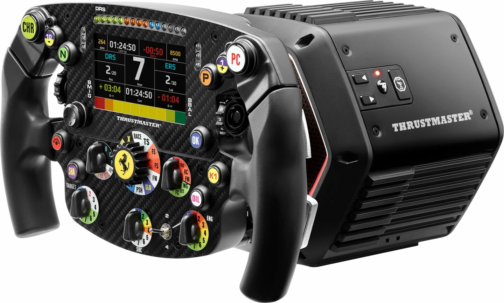 Timon garash, Thrustmaster Ferrari SF-25 Formula Wheel Add-On, ekran LCD 109 mm, kompatibil PS4/PS5/PC