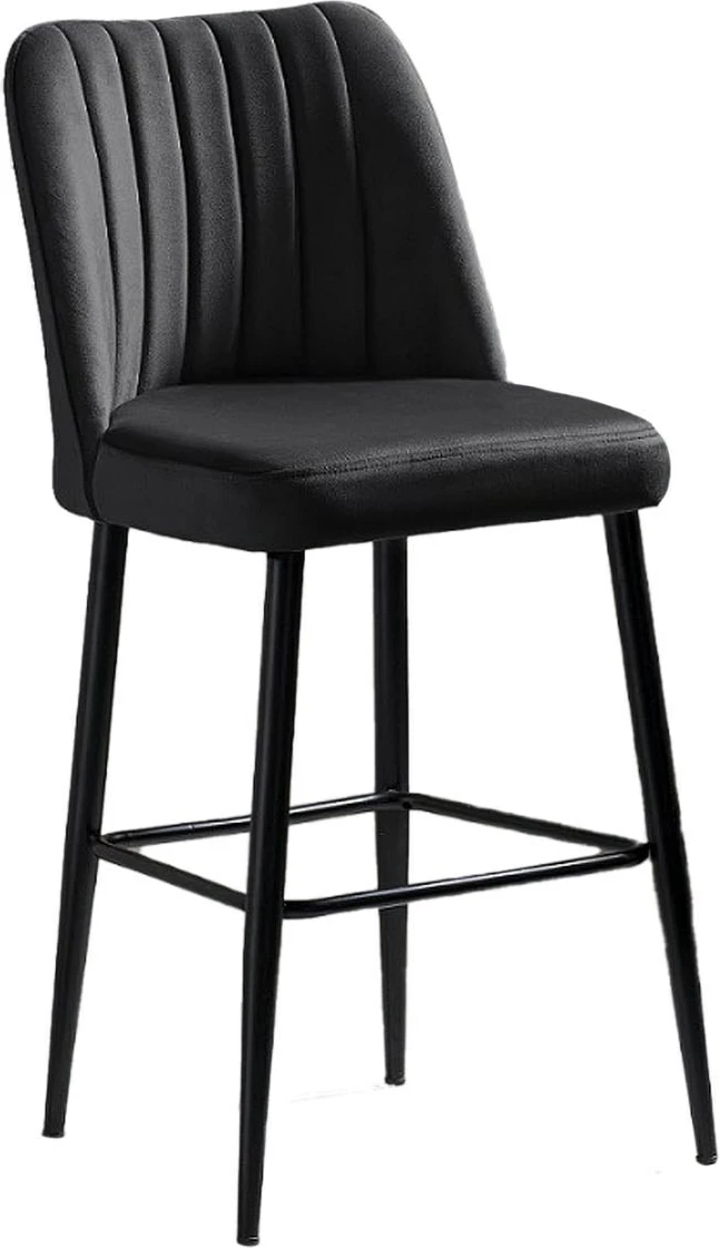 Set karrigesh për bar (4 copë), Hanah Home, Vento, e zezë