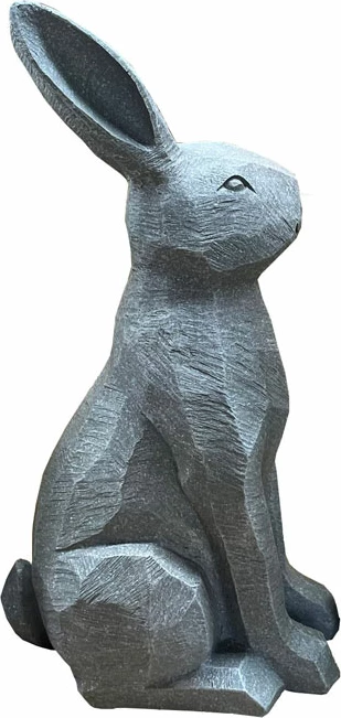 Dekor lepur Roger, polirezine, ngjyrë gri, 21x16x40cm