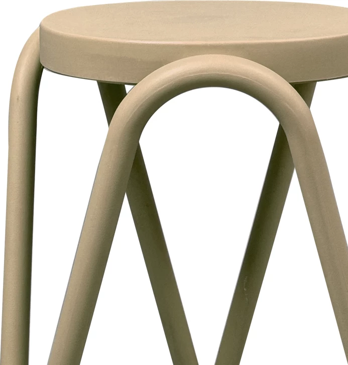 Karrige për bar Serzona, polipropilen, ngjyrë kapuçino, 27x45.5cm