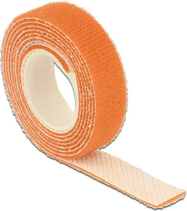 Shirit lidhës kabllosh DeLOCK 18741, Velcro, 13 mm, 1 m, portokalli