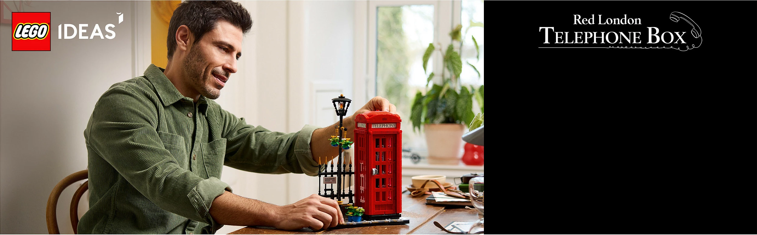 Set ndërtimi LEGO Ideas 21347, Kuti telefonike e kuqe londineze, 1460 pjesë, Multikolor