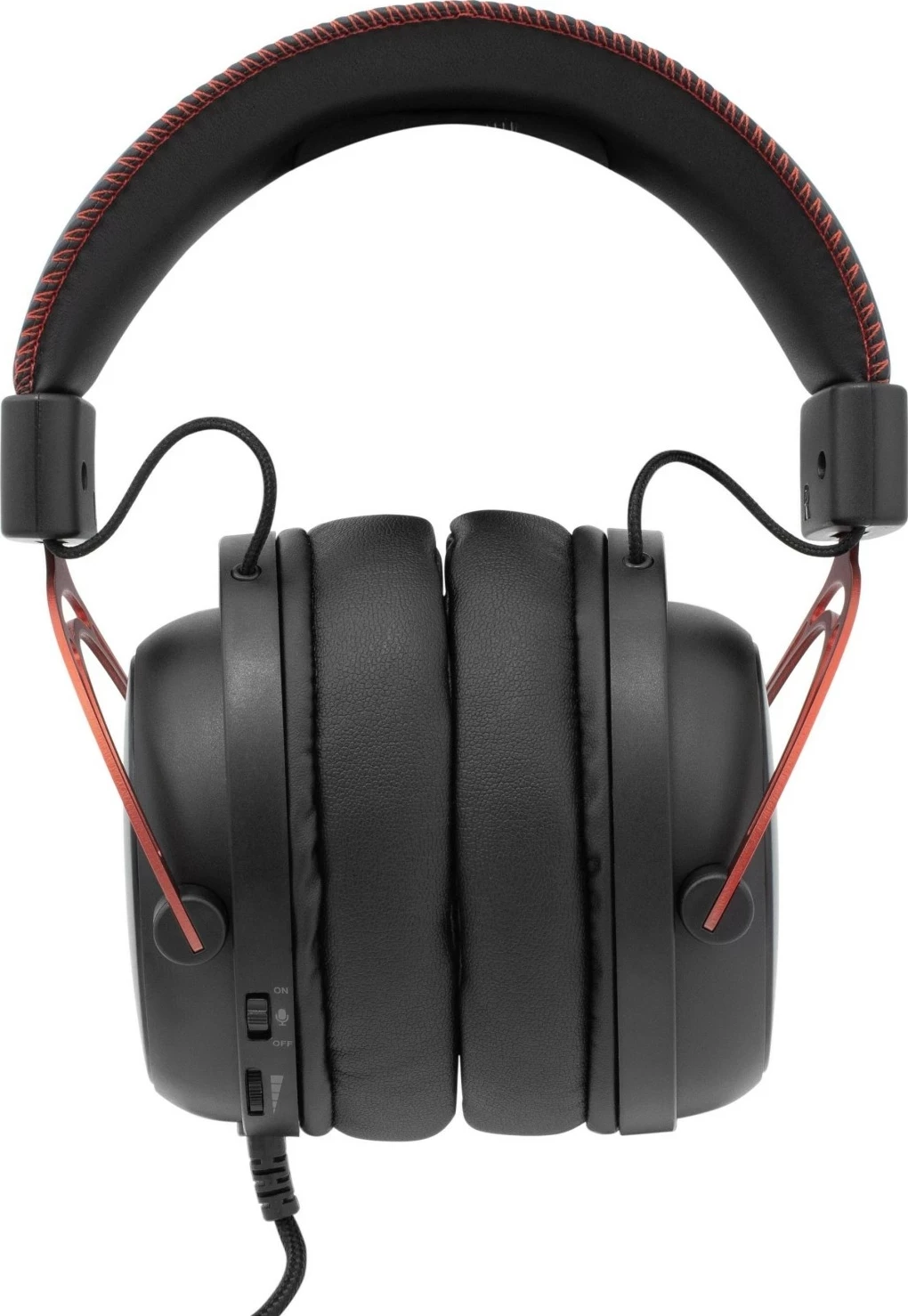 Kufje gaming White Shark GH-2341 Gorilla, 3.5mm, me mikrofon, të zeza/kuqe