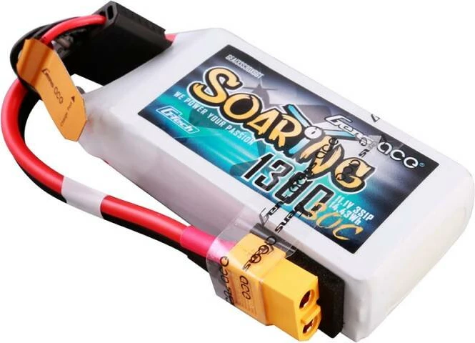 Bateri LiPo Gens ace G-Tech Soaring 1300mAh 11.1V 30C, e bardhë