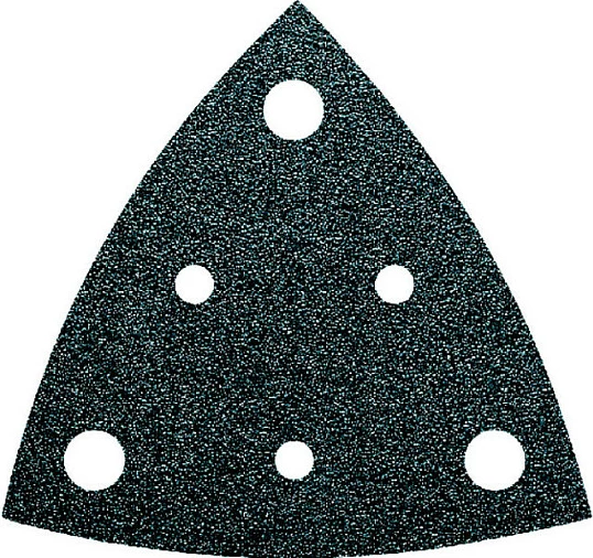 Letër zmerile Fein 63717110043, trekëndore, grit 80, 6 vrima, 5 copë, e zezë