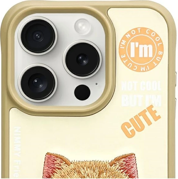 Mbështjellës Nimmy Cool&Cute 2.0 Cat për iPhone 15 Pro 6.1", hardcase TPU/PC, Gjelbër, në kuti