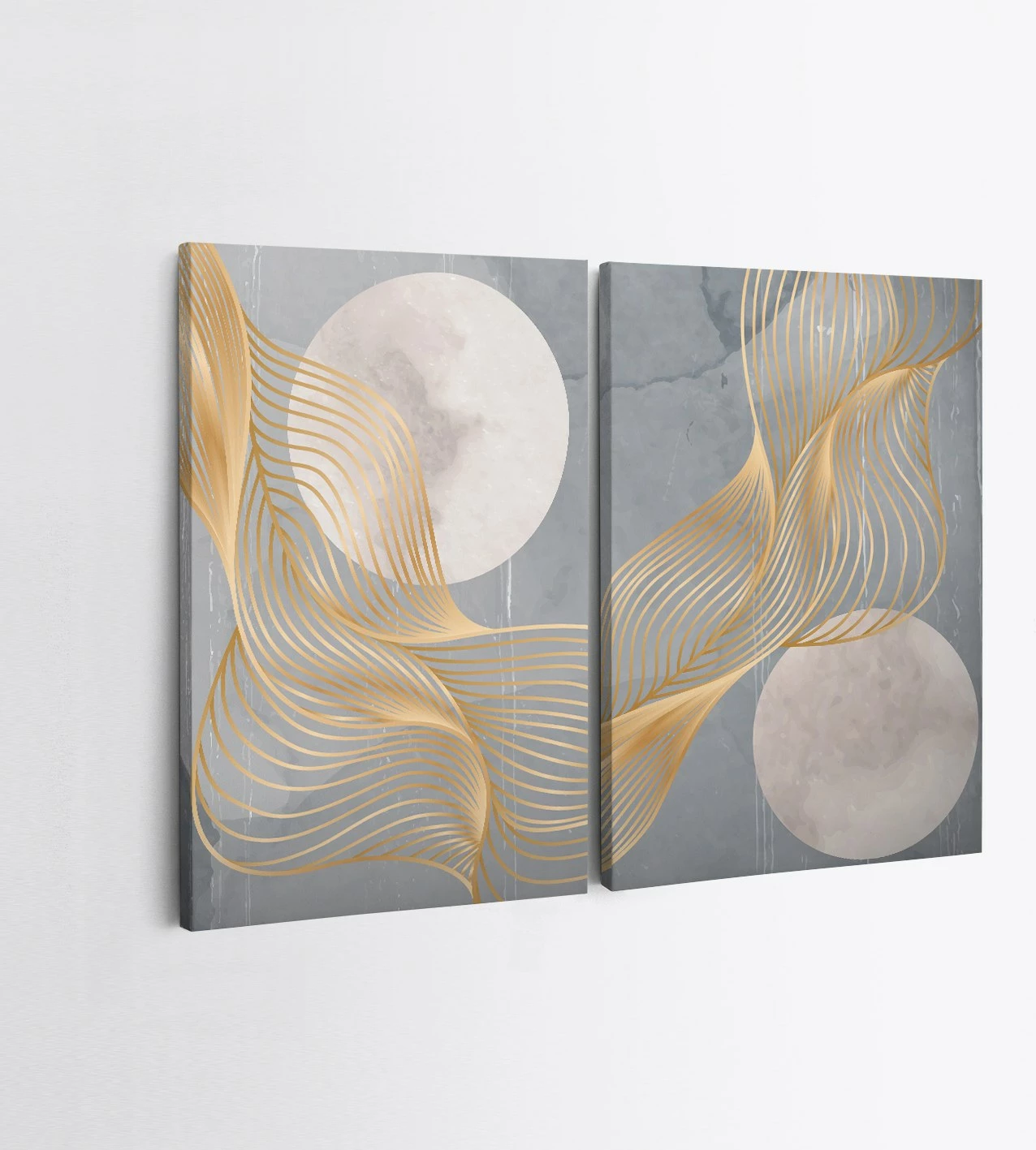 Pikturë dekorative në kanavacë (2 copë), Wallity, 2KNV4276, 50x70cm