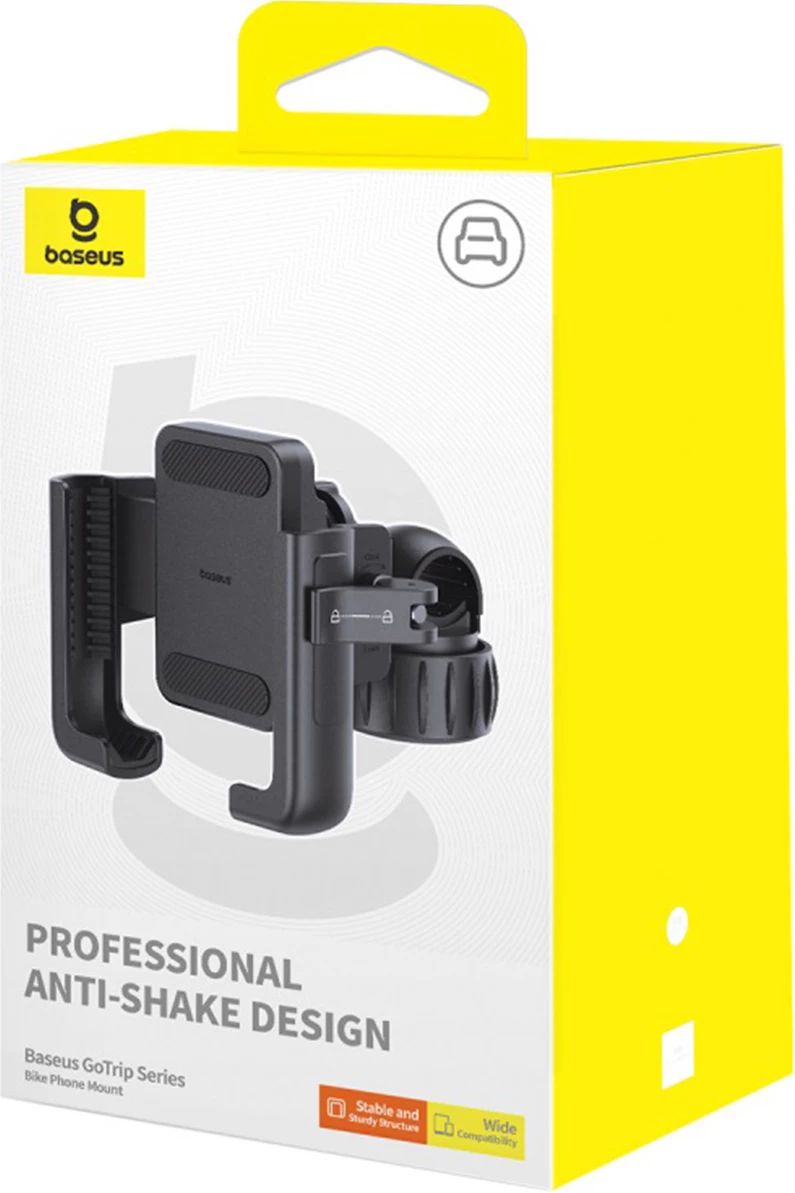 Mbajtës celulari Baseus GoTrip për biçikletë/skuter/moped, i zi