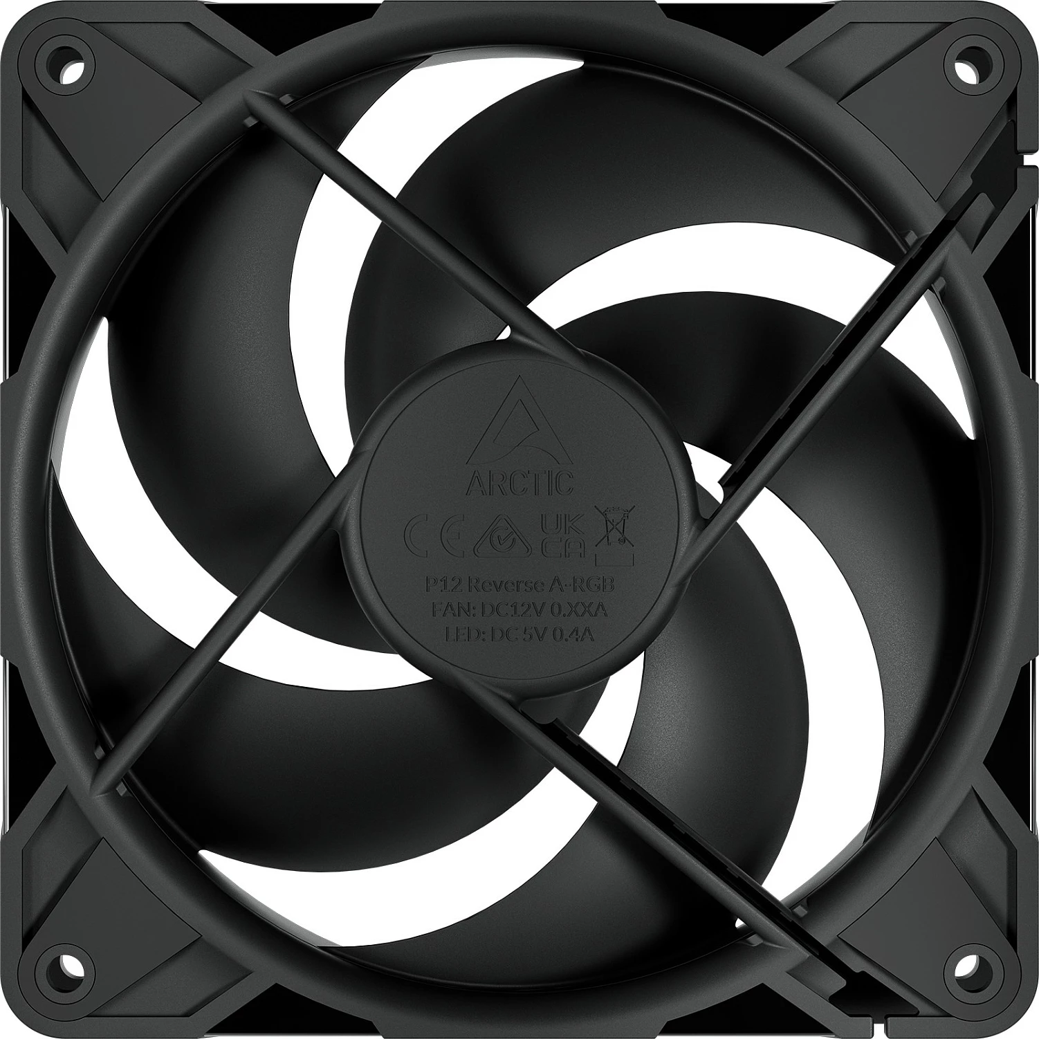 Ventilator kasë ARCTIC P12 Pro Reverse, 3 copë, i zi