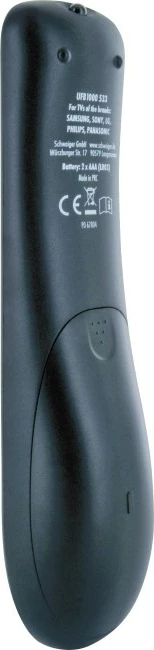 Telekomandë universale Schwaiger UFB1000, 8 taste, IR wireless, e zezë