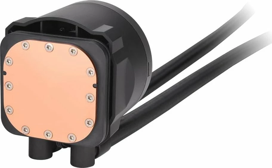 Ftohës uji AIO Thermaltake TH360 V2 Ultra EX ARGB Sync 360mm me LCD 2.1\" (CL-W415-PL12SW-A), set me 3 ventilatorë 120mm