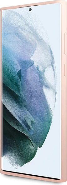 Mbështjellës Karl Lagerfeld KLHCS23LSNIKBCP për Samsung Galaxy S23 Ultra, silikon, rozë