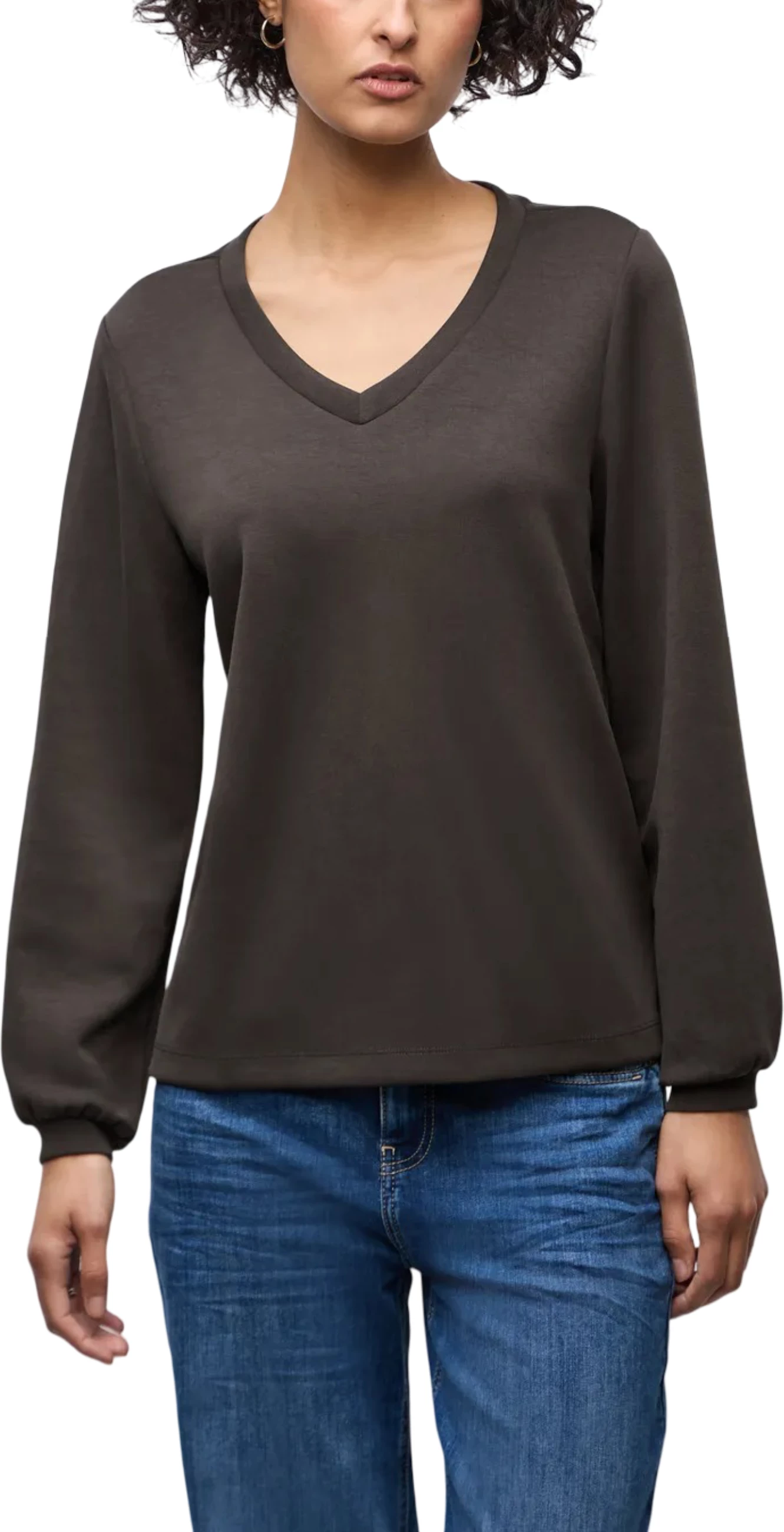 Bluzë për femra Street One EOS Silk Look 323840, kafe