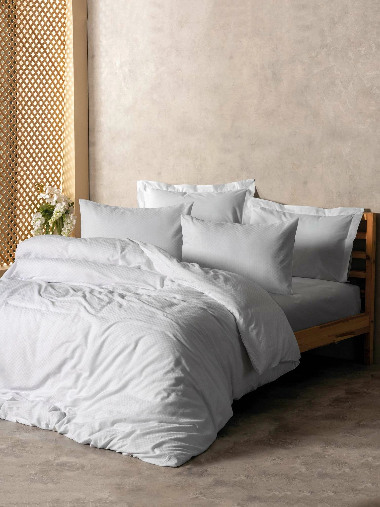 Set mbulesë jorgani single Ranforce, L'Essentiel Linge de Maison, e bardhë