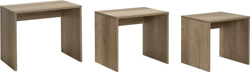 Tavolina ndihmëse të vendosshme, ngjyrë arre e çelët, Hanah Home, Shp-103-Tt-1