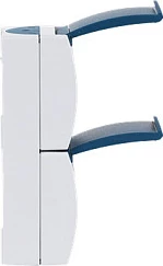 Prizë dyfishe BUSCH-JAEGER 2084-0-0701, Schuko CEE 7/3, IP44, 16A/250V, blu/bardhë