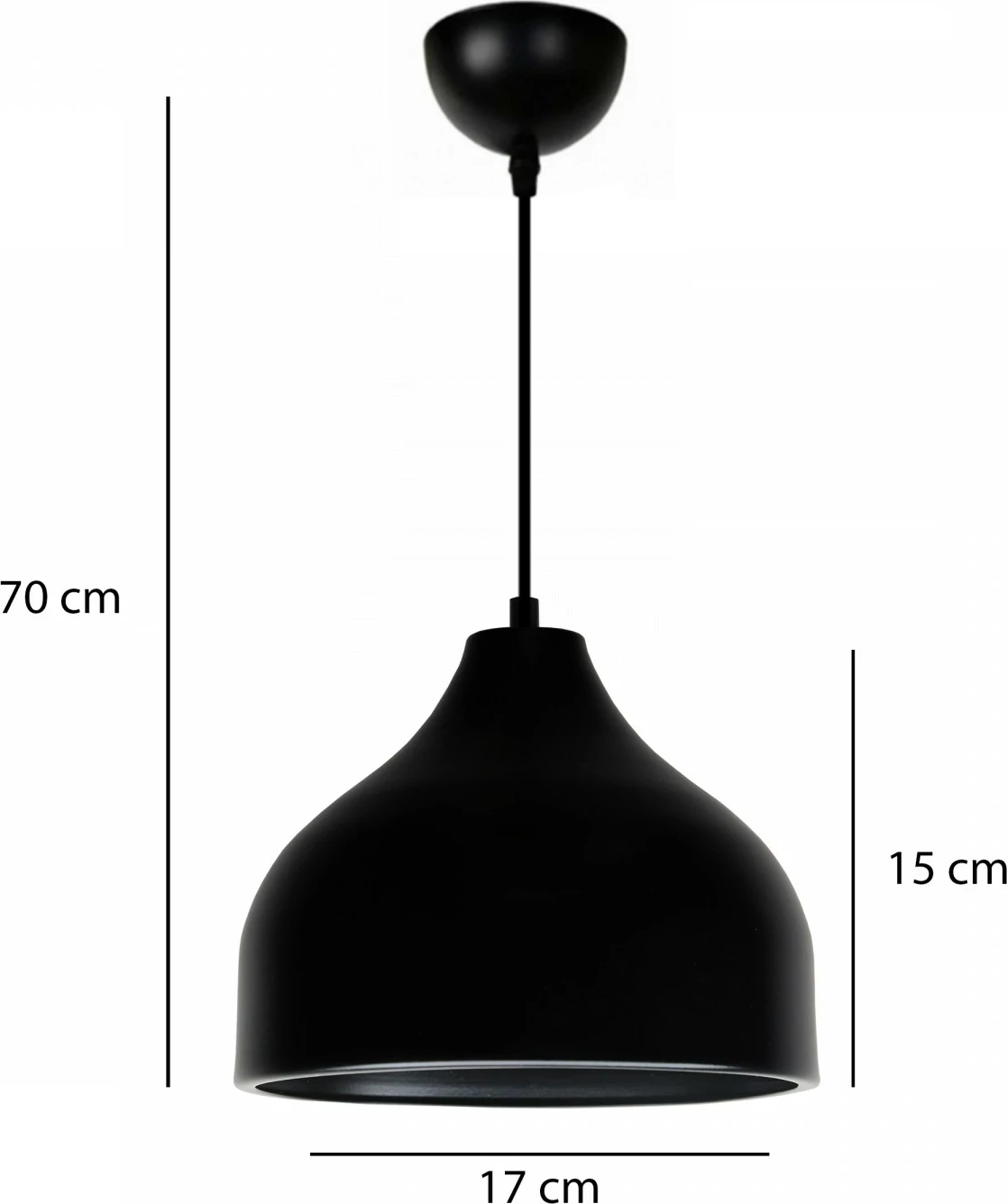 Llambë tavani Opviq, AYD-3550, ngjyrë e zezë