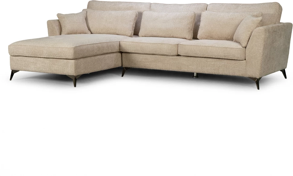 Kënd divani Forever, kënd majtas, ngjyrë grez Anthology 02, 316x185x92cm