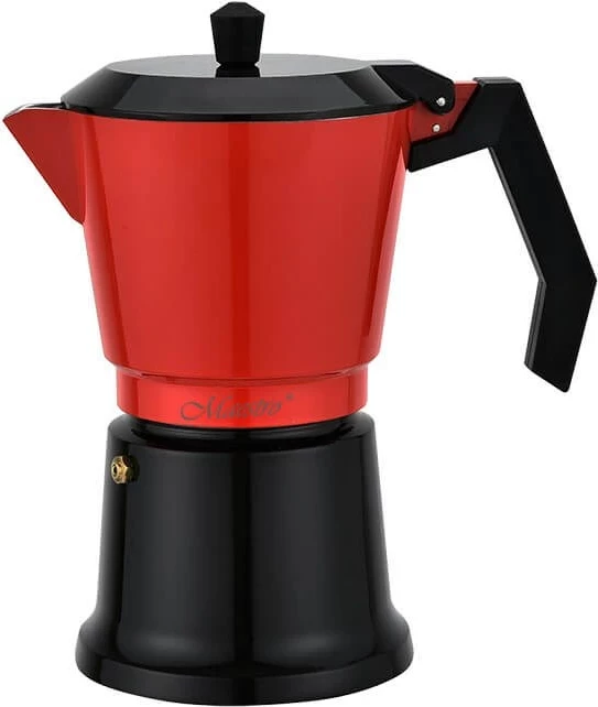 Moka pot Maestro MR-1657-9, 450 ml, Alumini, E kuqe