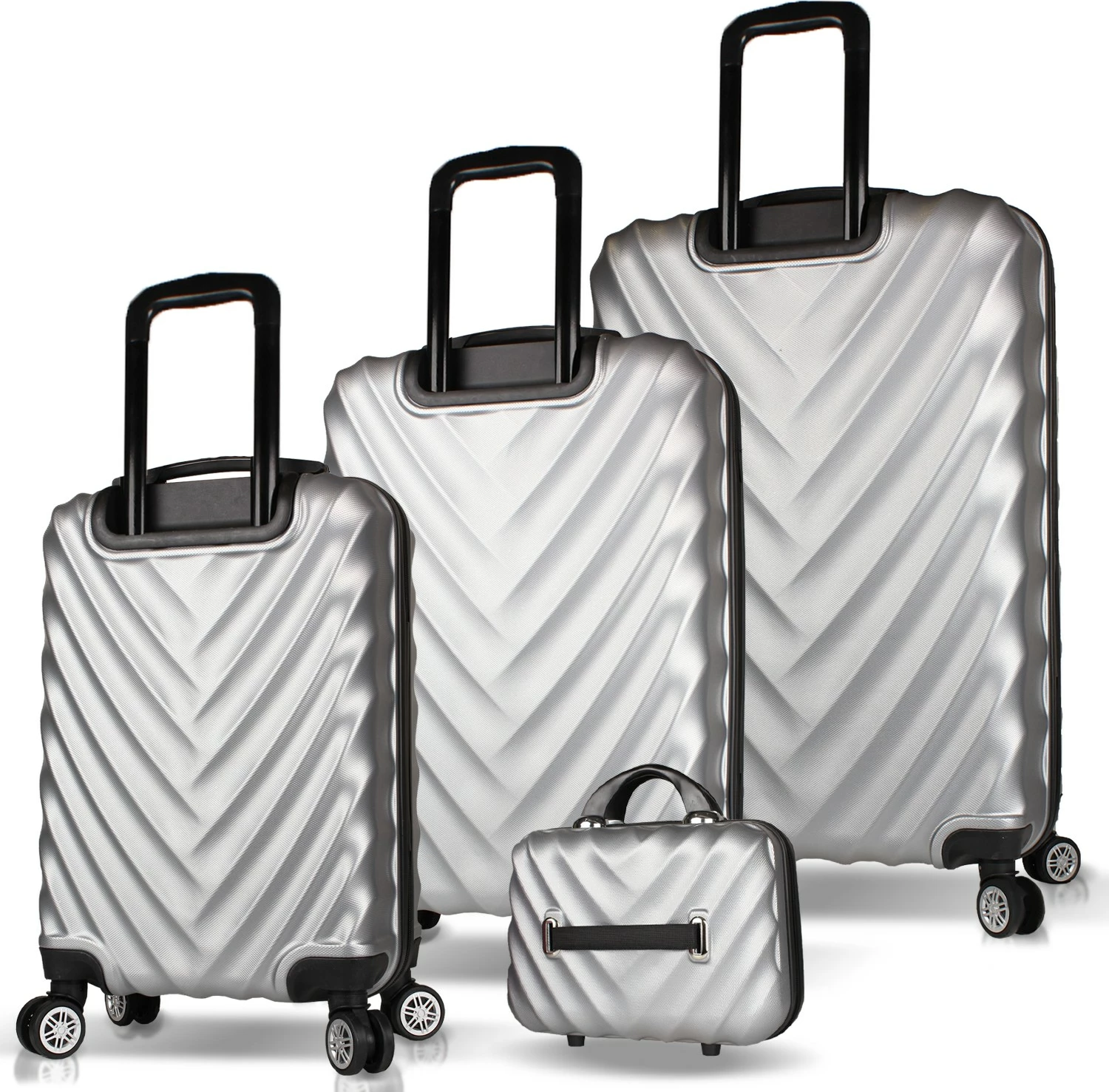 Set valixhesh (4 copë), ngjyrë gri, Zoozie Bags, 7279