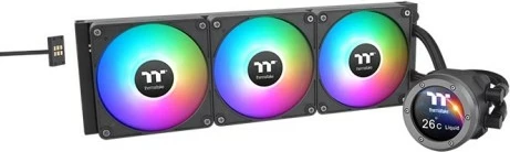 Ftohës i lëngshëm Thermaltake TH420 V2 Ultra EX ARGB, 3x140mm, i zi