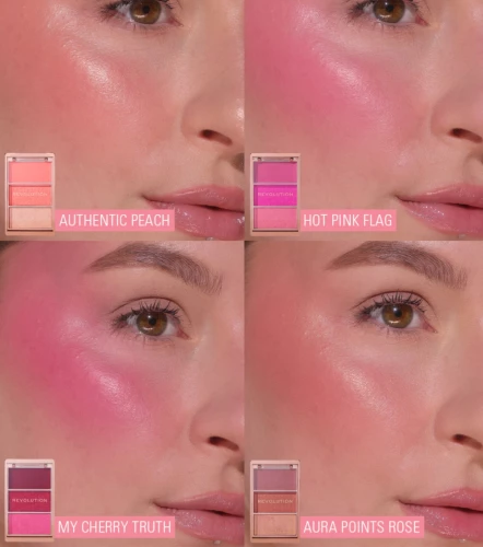 Revolution - Icon Blush Blush Palette - Aura Points Rose