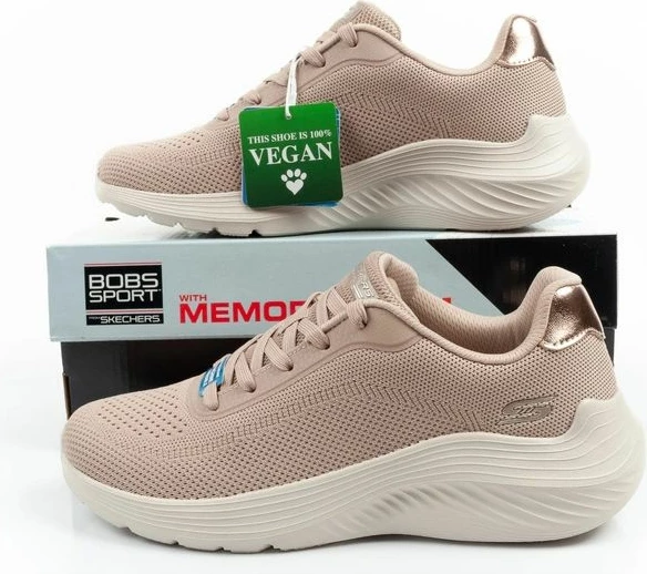 Atlete femra Skechers Bobs Squad Waves, bezhë