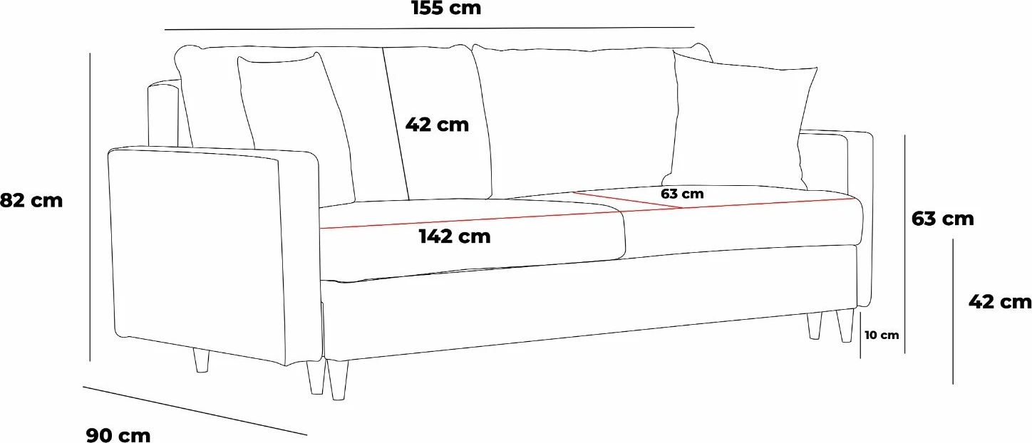 Divan dy ulëshe Atelier del Sofa, Eva, ngjyrë krem
