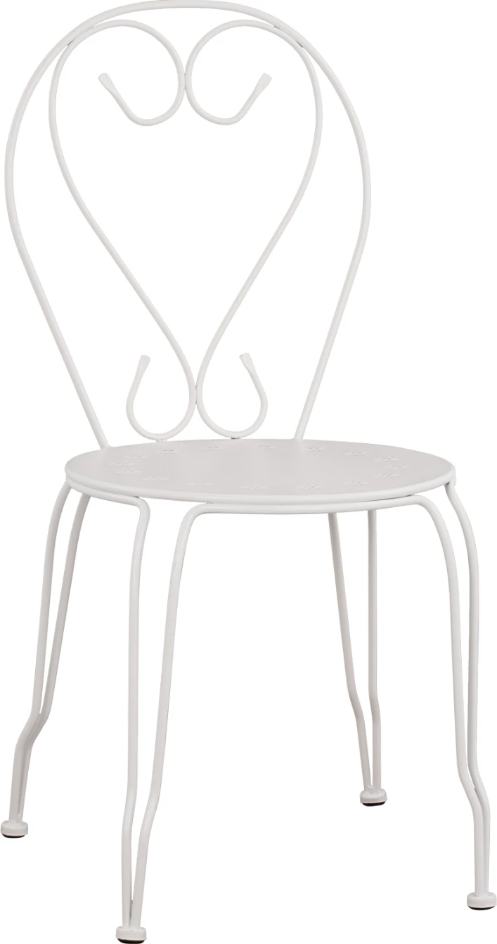 Karrige metalike Amore e bardhë 42x48x90 cm FH5007.12