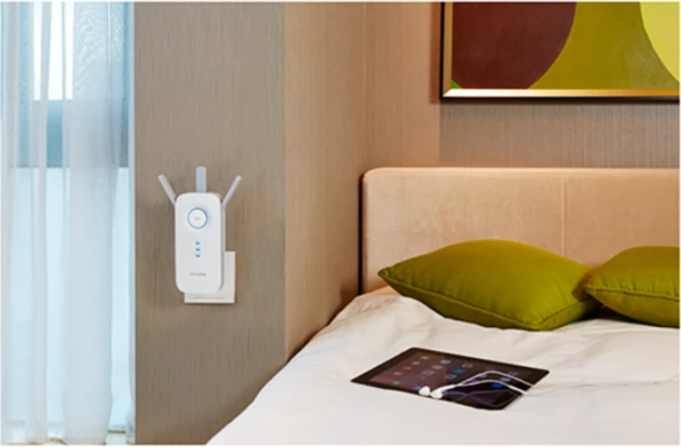 Zgjerues WiFi TP-LINK RE450 AC1750 Dual-Band, 1x Gigabit Ethernet, 3 antena, i bardhë