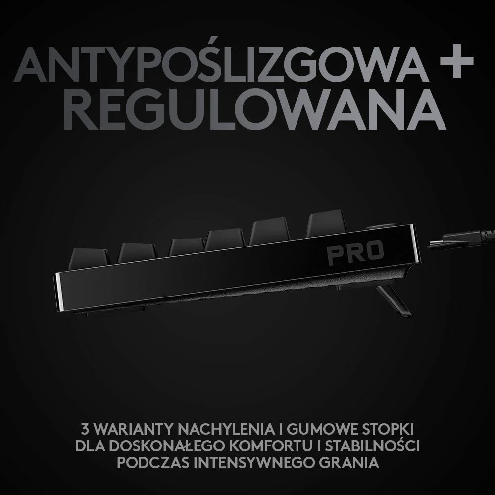 Tastierë gaming Logitech G PRO GX Blue 920-009392, TKL 80%, RGB, USB, US INTL, e zezë