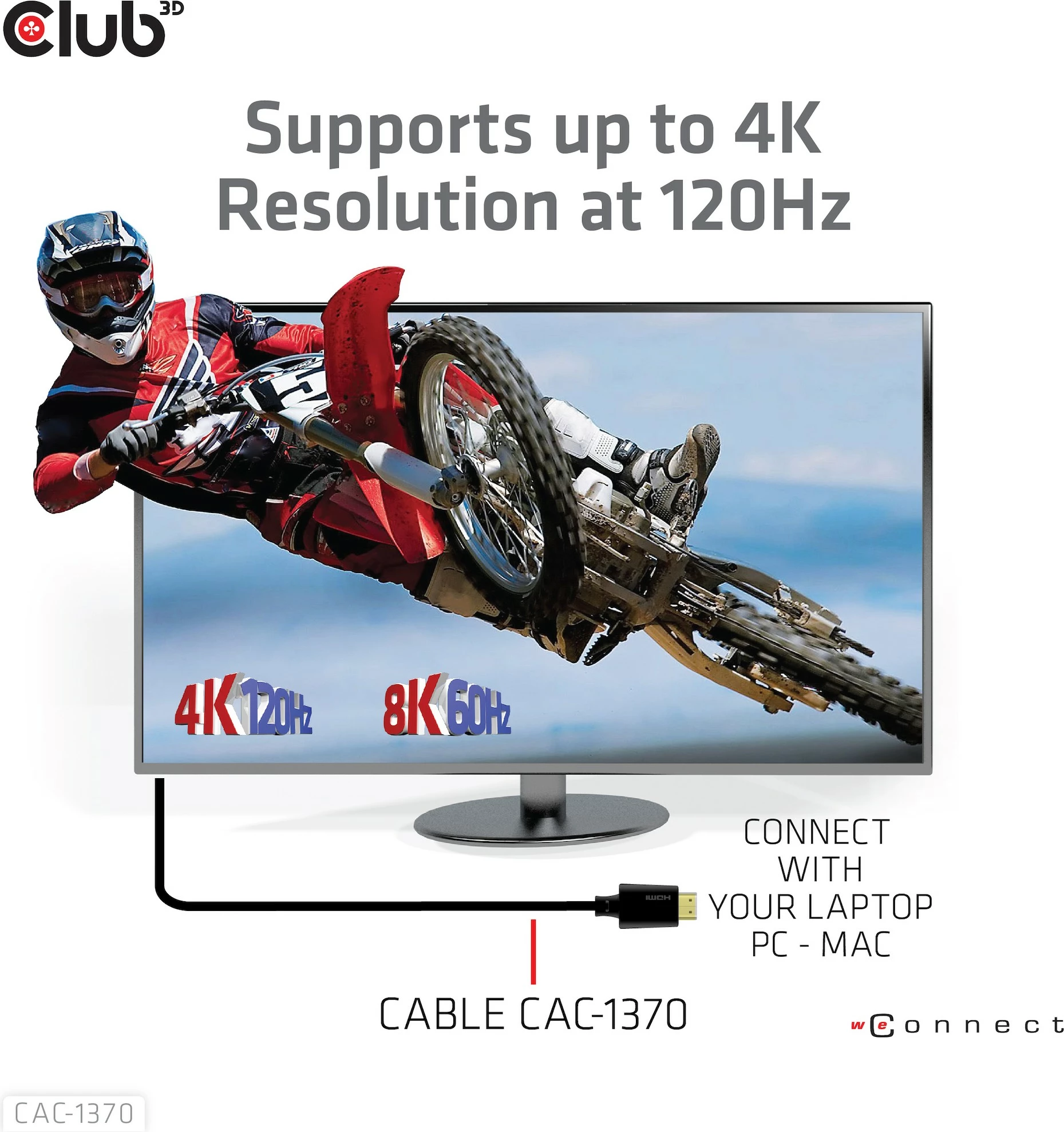 Kabllo HDMI Club3D Ultra High Speed 2.1, 1.5m, e zezë