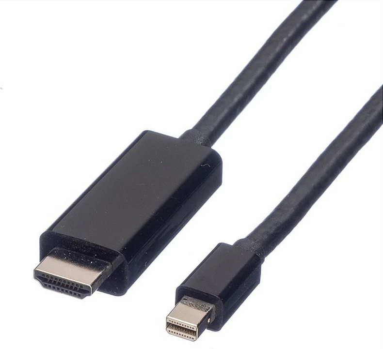 Kabllo Mini DisplayPort në HDMI VALUE Mini DP-UHDTV, 2 m, 4K@60Hz, e zezë