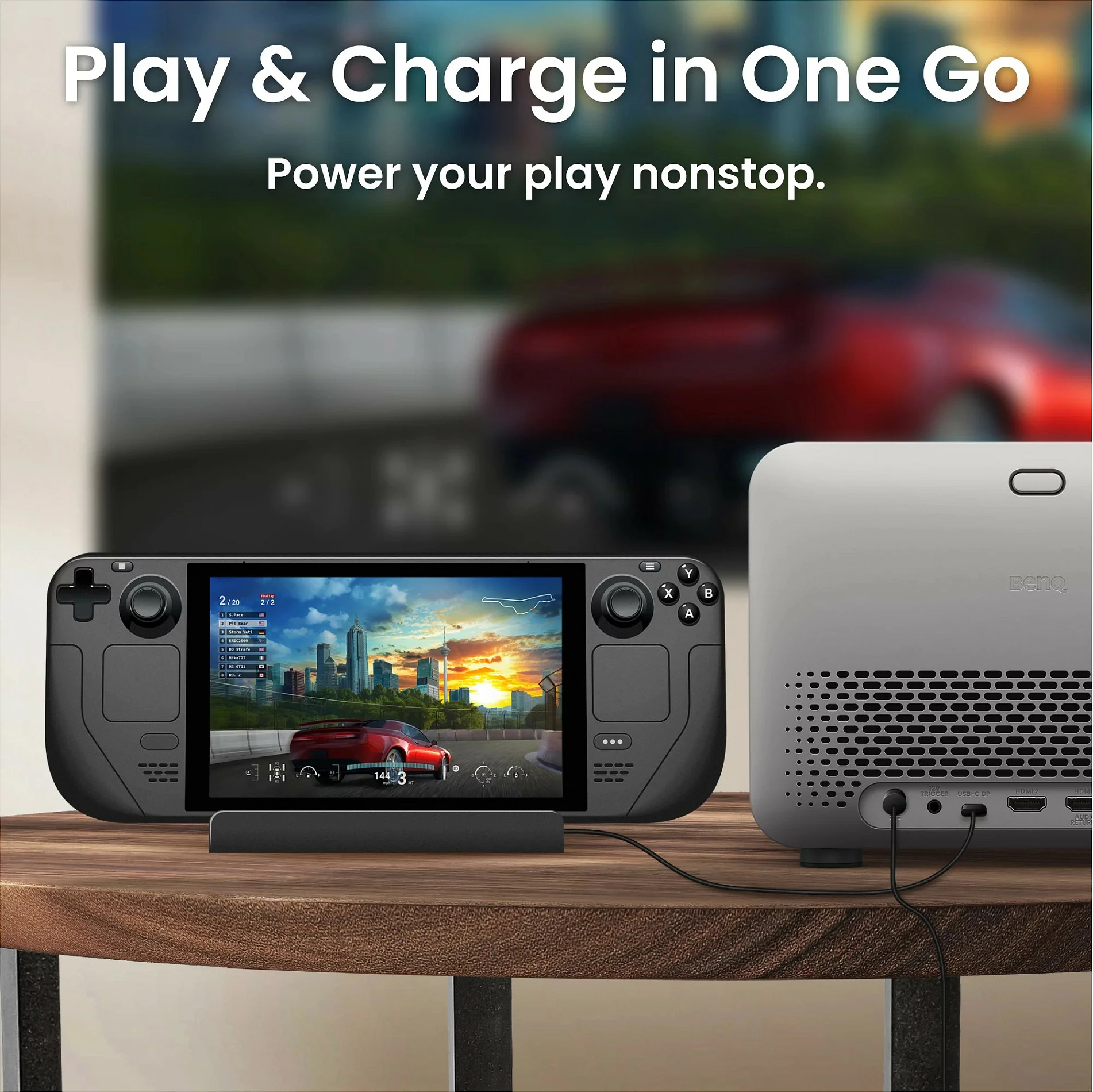Projektor BenQ TK705i, 4K UHD, 3000 ANSI lm, HDR10+, HDMI 2.1, Google TV, gri
