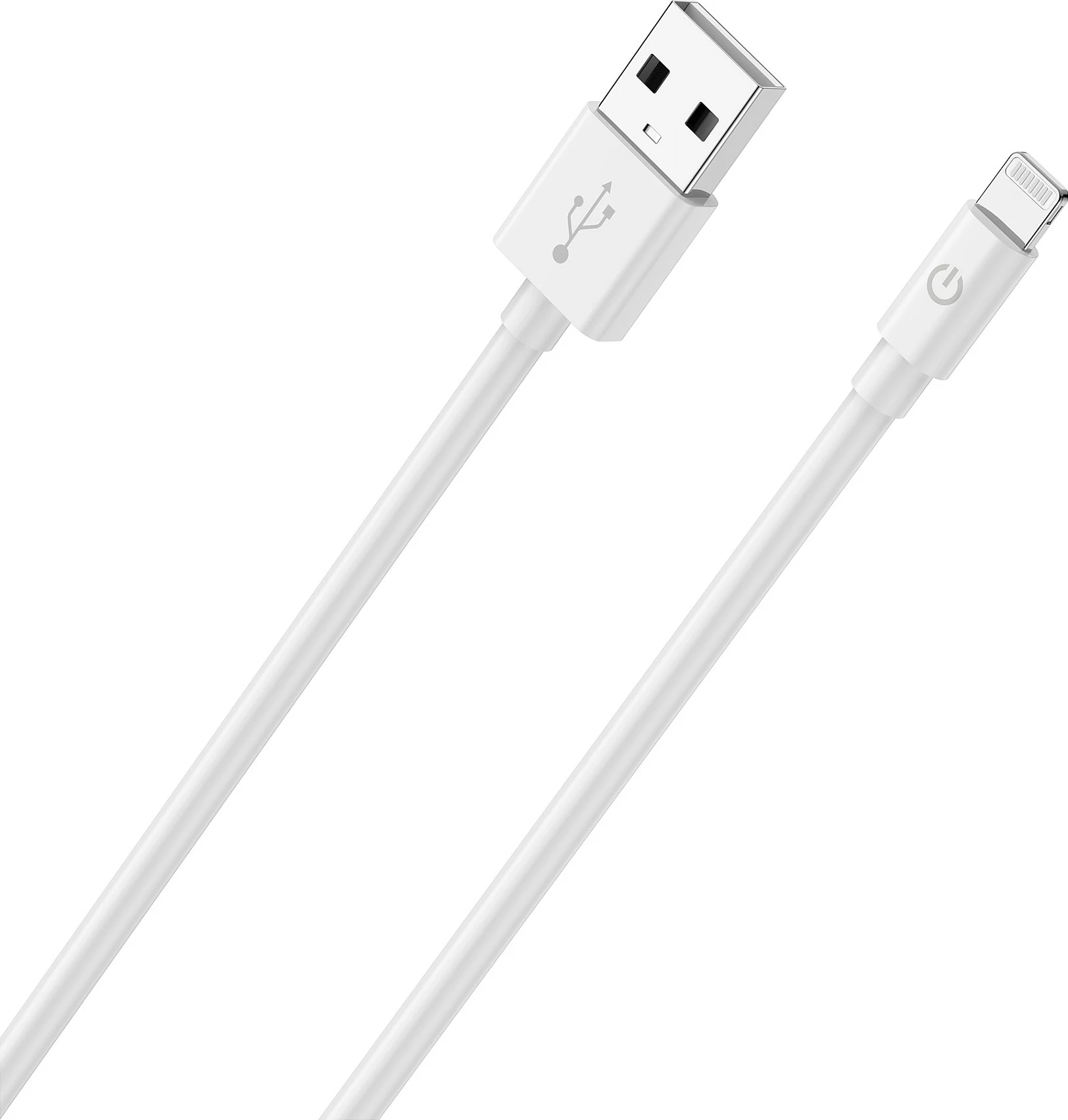 Kabllo RealPower 385240 USB-A në Lightning, 2 m, e bardhë