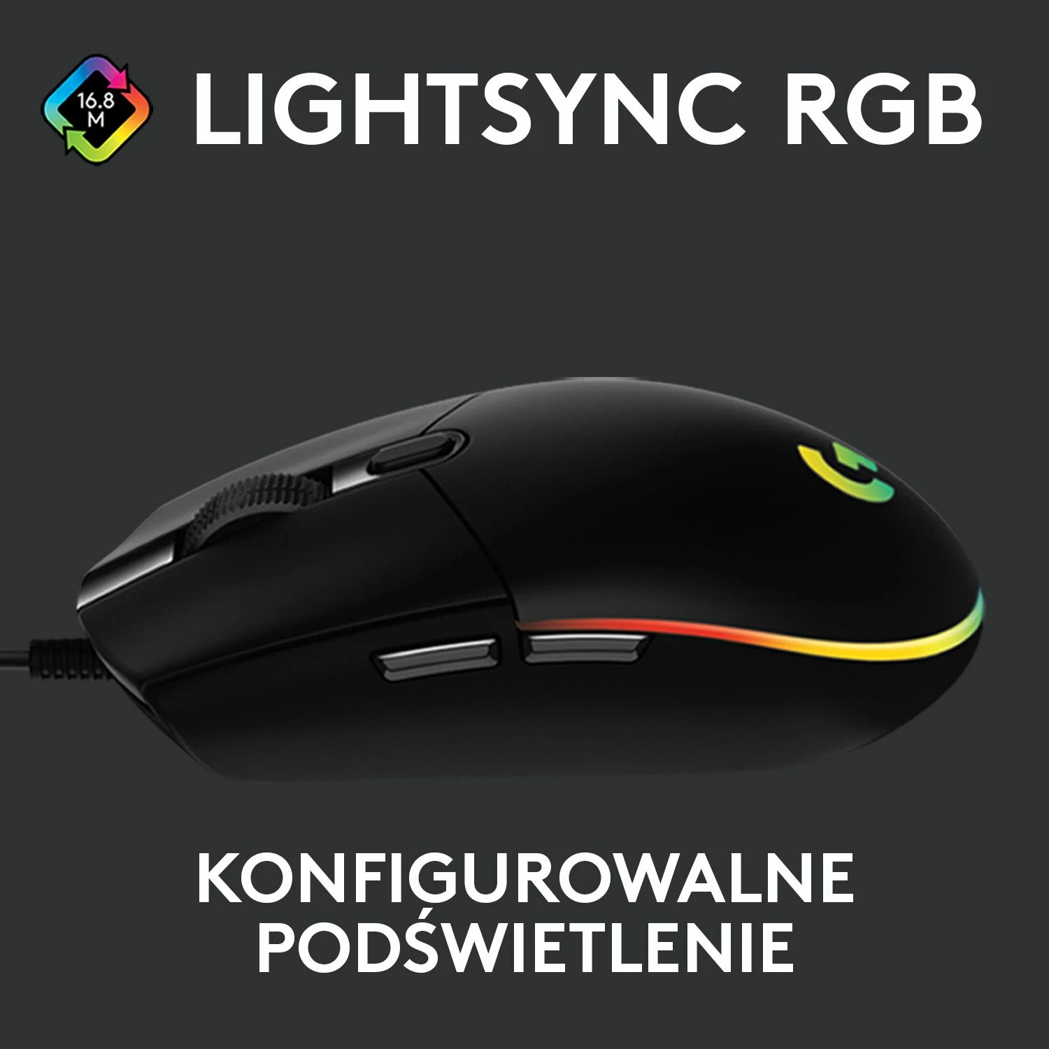 Maus Logitech G102 Lightsync (910-005823) 8000 DPI RGB, i zi