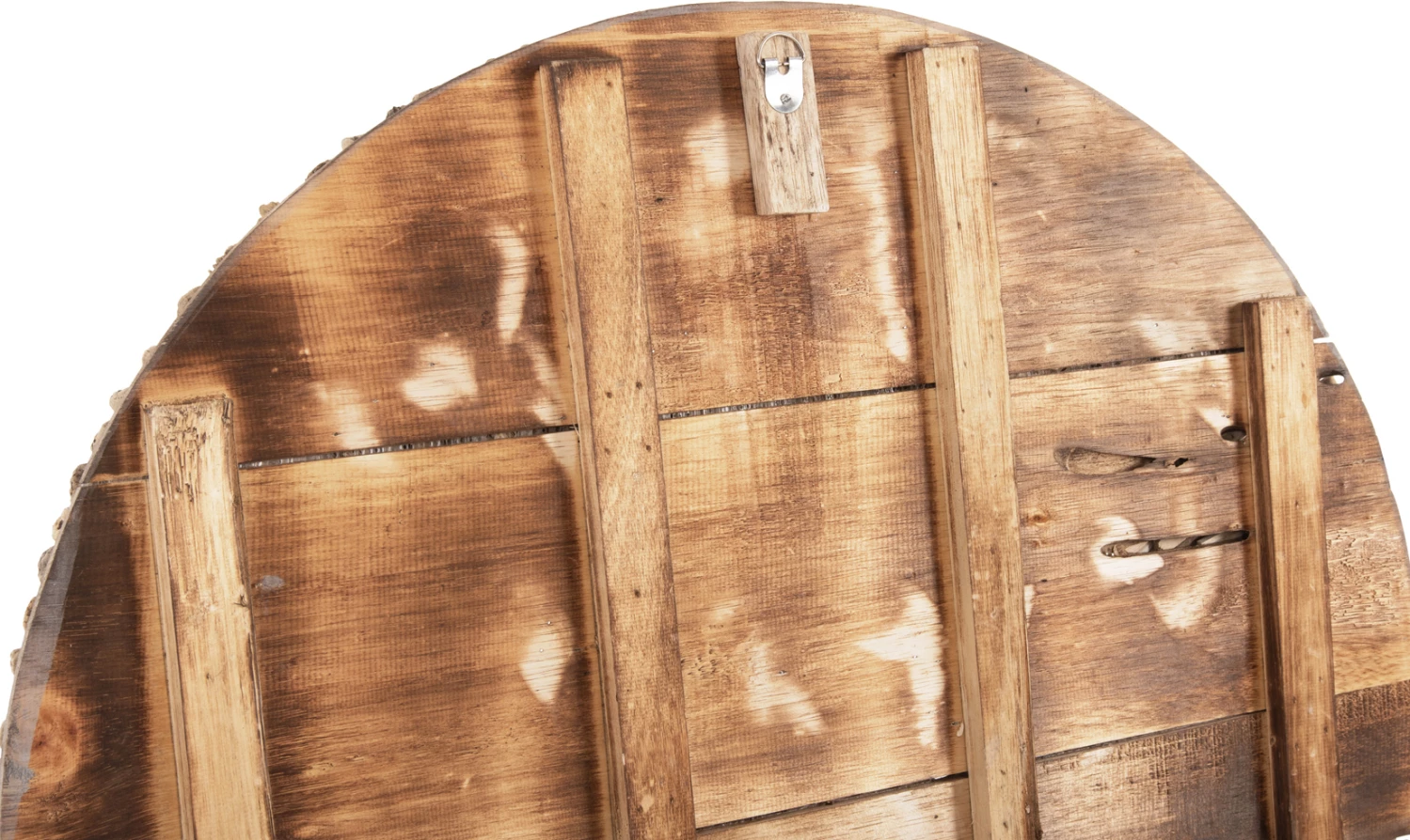 Dekorim muri i rrumbullakët CHIIKI FH4299 prej druri natyral Φ80 cm