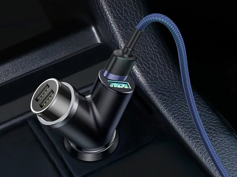 Karikues makine Baseus Y Type CCALL-YX01 2x USB-A 3.4A 40W i zi