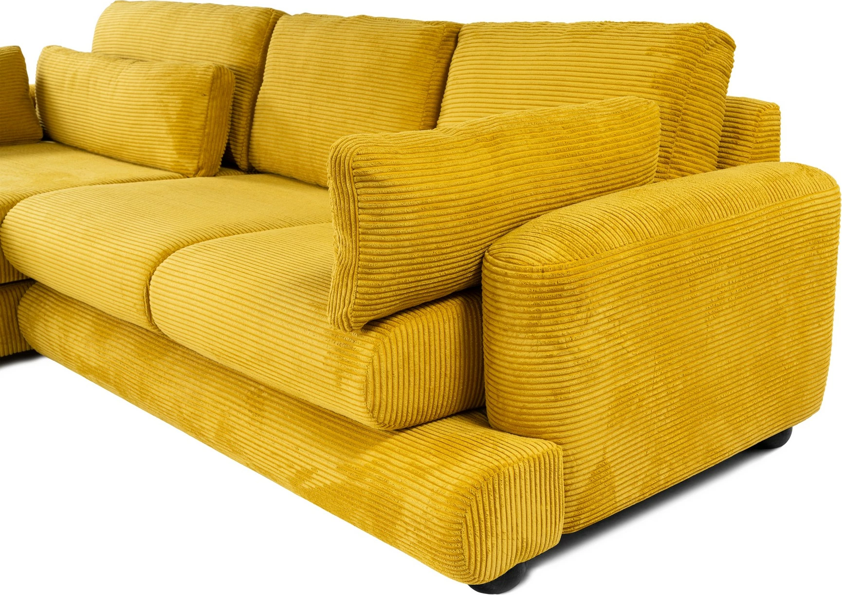 Kënd-sofë Atelier del Sofa, River Corner majtas, ngjyrë ulliri